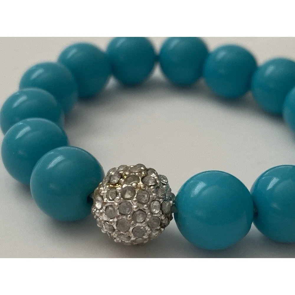 Stella‎ & Dot Mini Soirée Bracelet In Turquoise Bead Girls New In Original Box